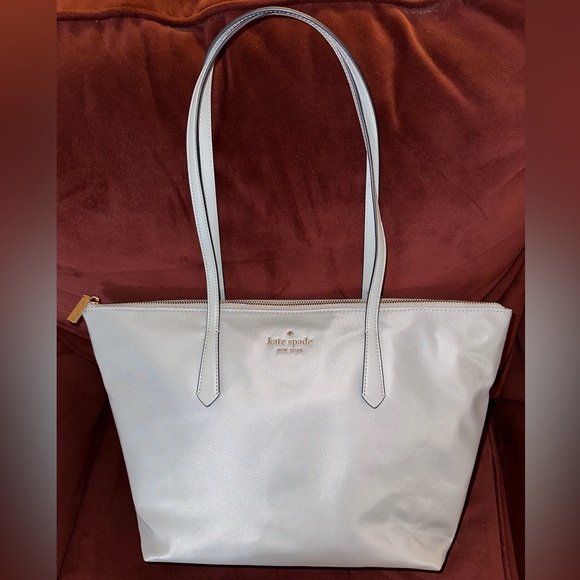 Kate Spade Handbags - Kate Spade Kitt Nylon Large Tote Avalon Mist Like New